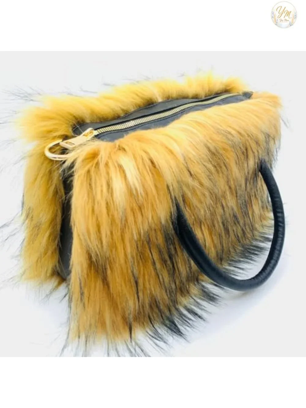 Faux Fur Tote Handbag Fluffy Satchel Shoulder Bag Vegan Purse